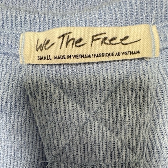 Free People We the Free Snowy Thermal in The Rain Light Blue Size Small - Picture 7 of 9